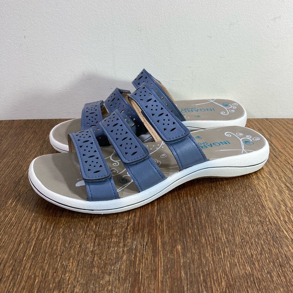 Ingaro Tryton Strappy Sandal Women’s Size 8 Blue - Picture 2 of 12